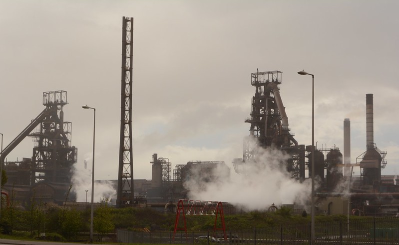 Blast furnaces 4 & 5 at Port Talbot steelworks